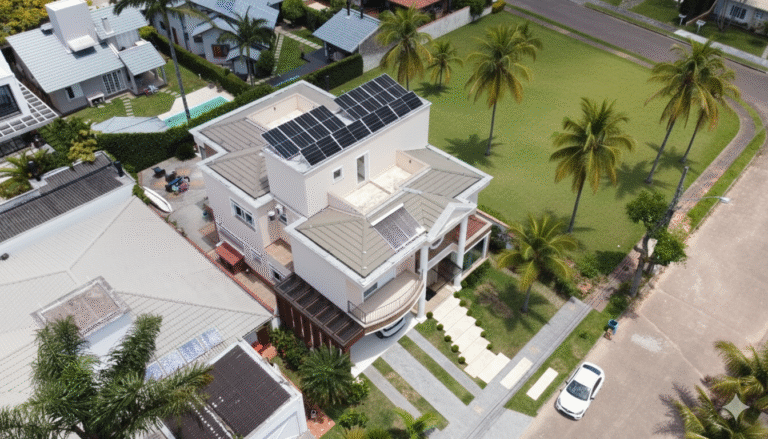 Sistema geração solar Residencial - Jurerê