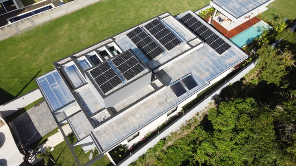 energia solar no projeto