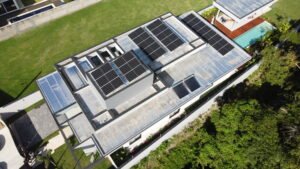 energia solar no projeto
